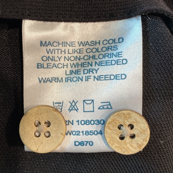 Devon & Jones BLACK BEAUTY BARTENDER / RUM Button Down Textured SHIRT |Size L - Picture 11 of 11